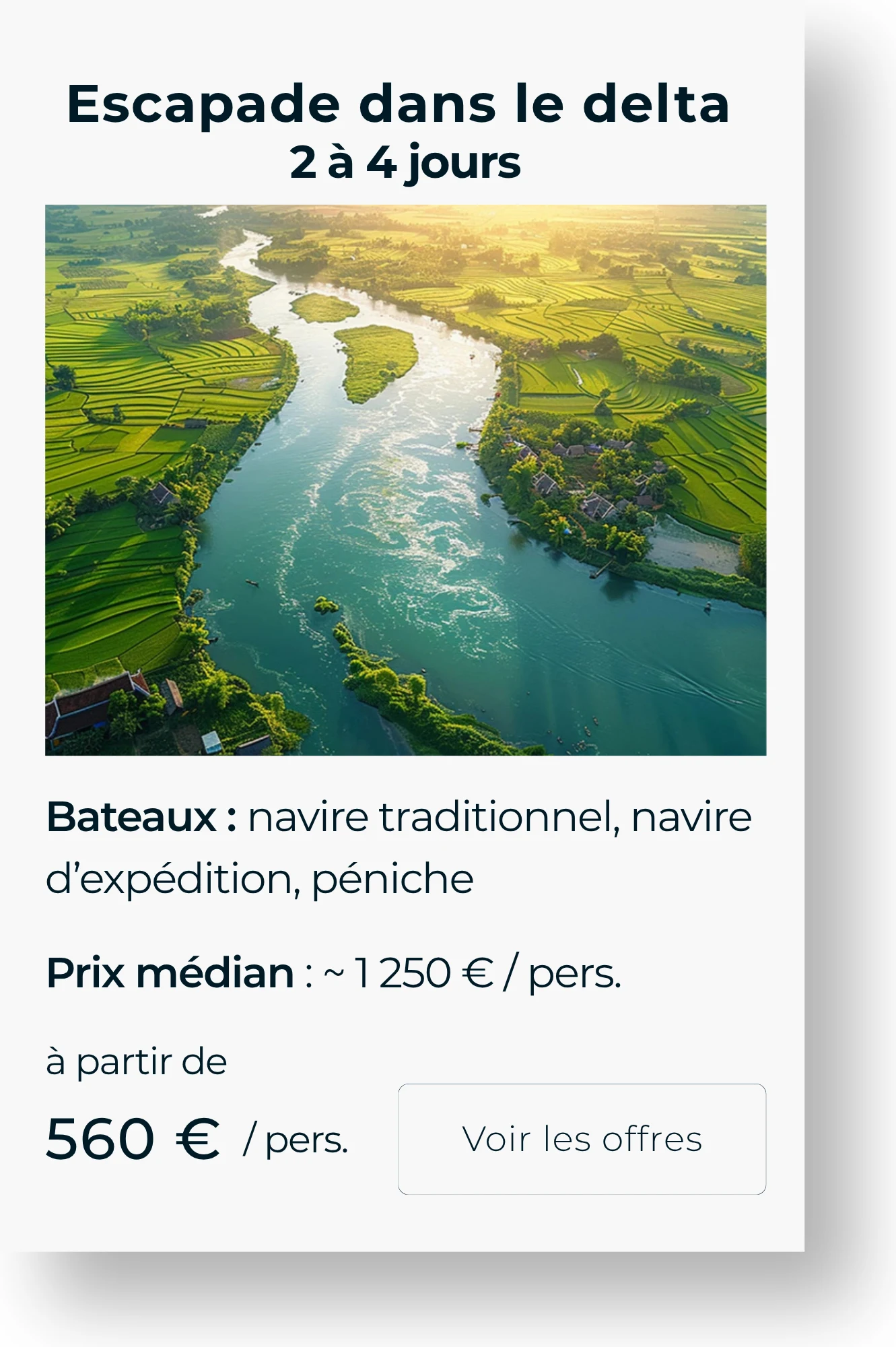 Croisière escapade dans le delta du Mékong, 2 à 4 jours
